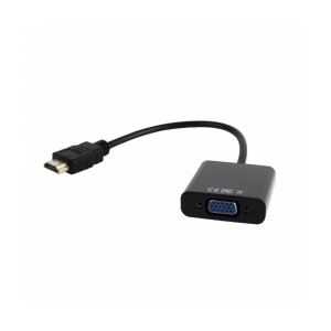 Gembird A-HDMI-VGA-03 cable interface/gender adapter Black