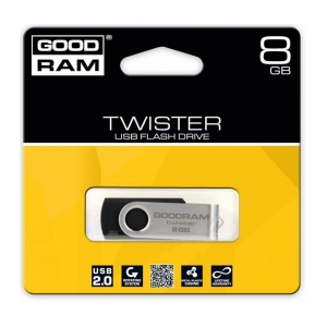 Goodram UTS2 USB flash drive 8 GB USB Type-A 2.0 Black, Silver