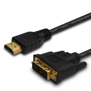 Savio CL-139 video cable adapter 1.8 m DVI-A HDMI Type A (Standard) Black