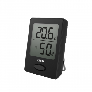 Duux | Black | LCD display | Hygrometer + Thermometer | Sense DXHM02
