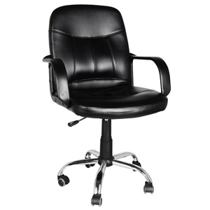 Biroja krēsls Biroja krēsls 60x53xH90-100cm Melna NF-04D