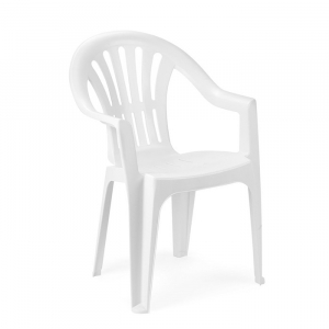 Krēsls Kona 55x53.5x82cm, plastmasas, balts KON180BI