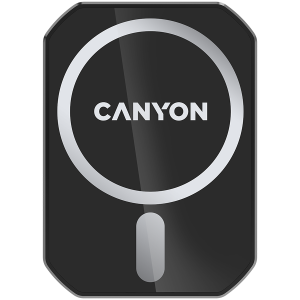 CANYON CH-15, Magnetic car holder and wireless charger, C-15-01, 15W，Input: USB-C: 5V/2A, 9V/3A;Outp...