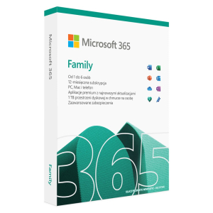 Microsoft 365 Family 1 x license Subscription Polish 1 year(s) 6GQ-01940