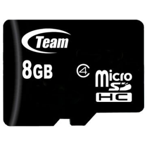 TEAM GROUP Memory ( flash cards ) 8GB Micro SDHC Class 4 with Adapter TUSDH8GCL403 TUSDH8GCL403