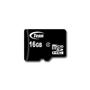 TEAM GROUP Memory ( flash cards ) 16GB Micro SDHC Class 4 with Adapter TUSDH16GCL403 TUSDH16GCL403