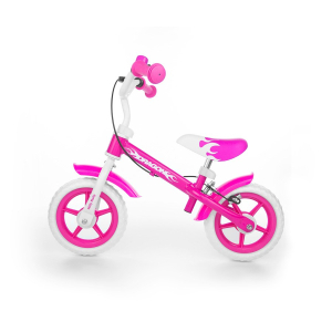 Milly Mally Dragon Z Hamulcem bicycle City Steel Pink,White Girls 5907717434768