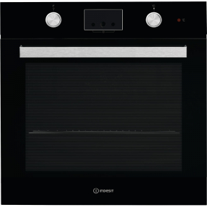 Indesit IFW 65Y0 J BL oven Electric 66 L Black, Stainless steel A