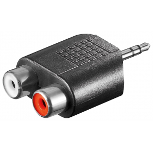 Goobay | RCA adapter. AUX jack 3.5 mm male to 2 stereo female | 11604 11604