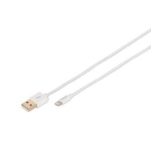 Digitus 1m, Lightning/USB-A White