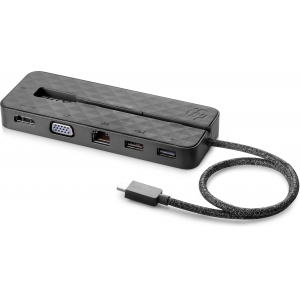 HP USB-C Mini Vadu USB 3.2 Gen 1 (3.1 Gen 1) Type-C Melns