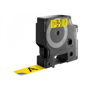 DYMO D1 Standard - Black on Yellow - 19mm label-making tape