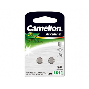 Camelion | AG10/LR54/LR1130/389 | Alkaline Buttoncell | 2 pc(s) 12050210