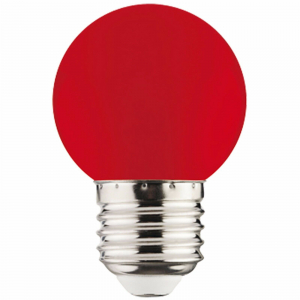 LED spuldze E27 1W 34m 001-017-0001 RED