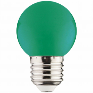 LED spuldze E27 1W 68m 001-017-0001 GREEN