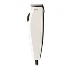  ECG ZS 1020 White Hair clipper corded, Stainless steel fixed & moving blades, 6 comb attachments, C...