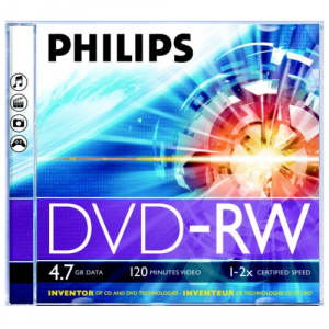 Philips DVD-RW 4.7 GB jewel case DN4S4J01F/00