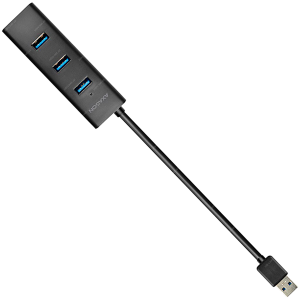 Axagon HUE-S2B interface hub USB 3.2 Gen 1 (3.1 Gen 1) Type-A 5000 Mbit/s Black