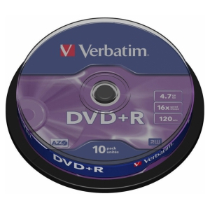 Matricas DVD+R AZO Verbatim 4.7GB 16x 10 Pack Spindle 43498V