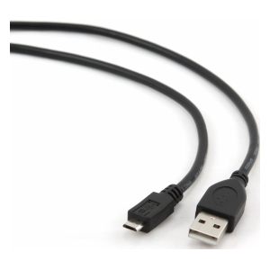 Kabelis Gembird USB Male - MicroUSB Male 2.0 0.3m Black CCP-MUSB2-AMBM-0.3M