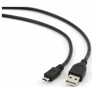 Kabelis Gembird USB Male - MicroUSB Male 0.5m Black CCP-MUSB2-AMBM-0.5M