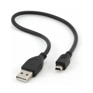 Kabelis Gembird USB Male - MiniUSB Male 0.3m Black CCP-USB2-AM5P-1