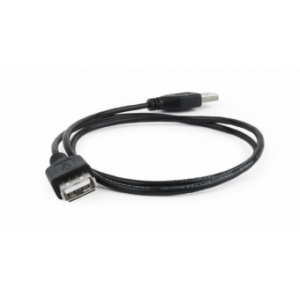 Gembird USB Male - USB Female 0.75m Black CC-USB2-AMAF-75CM/3B