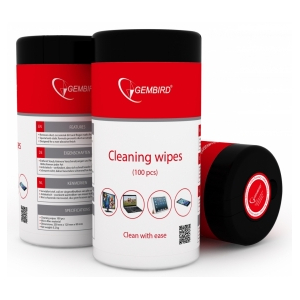 Salvetes Gembird Cleaning wipes TFT / LCD 100 gab CK-WW100-01