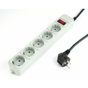 Gembird SPG3-B-10C power extension 3 m 5 AC outlet(s)
