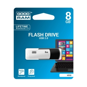 Goodram UCO2 USB flash drive 8 GB USB Type-A 2.0 Black, White