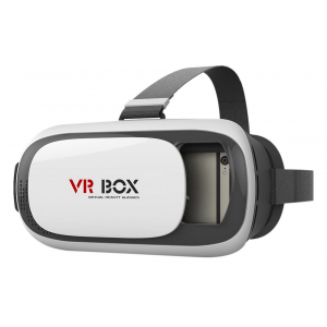 VR BOX 3D Virtuālās Realitātes Brilles Smartfoniem Līdz 5.5 collam Baltas VRBOX-1-W