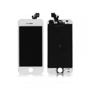HQ AAA+ Analogs LCD Skarienjūtīgais Displejs priekš Apple iPhone 5 Pilns modulis Balts Apple iPhone ...