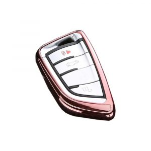 Dux Ducis Automašīnas Atslēgu Silikona Maciņš - Aizsargapvalks Volkswagen Golf Rozā Volkswagen