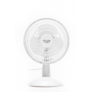Adler AD 7301 Table Fan, Number of speeds 2, 30 W, Diameter 15 cm, White AD 7301