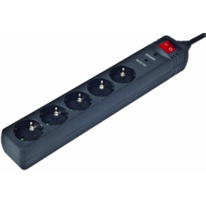 EnerGenie SPG5-C-5 surge protector 5 AC outlet(s) 250 V Black 1.5 m