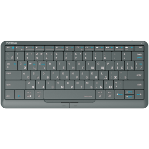 Prestigio Click&Touch 2, wireless multimedia smart keyboard with touchpad embedded into keys, auto-s...