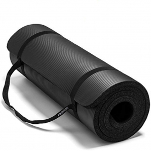 PROIRON Exercise Mat Black, Rubber Foam, 180 x 61 x 1.5 cm; Rolled up diameter: 15-20 cm PRO-DZ02-8