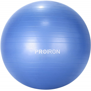 PROIRON Exercise Ball Balance Ball, Diameter: 55 cm, Thickness: 2 mm, Blue, PVC PRO-YJ01-7