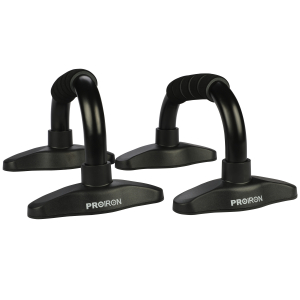 PROIRON Push Up Bar Stands Black, Steel tube, Foam handle, 25.7 x 16 x 15 cm, 300 kg load PRO-PUB-01