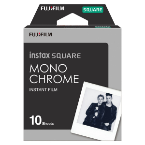 Fujifilm | Instax Square Monochrome (10pl) Instant Film | 86 x 72 mm | Image area: 62 × 62 mm | Quan...