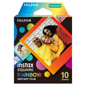 Fujifilm Instax Square Rainbow (10) Instant Film Quantity 10, 72 x 86 mm, 2.4 x 2.4