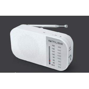 Muse M-025 RW, Portable radio, White M-025RW
