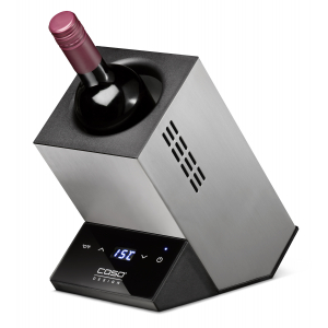 Caso Wine cooler for one bottle WineCase One Free standing, Bottles capacity 1, Inox 00611