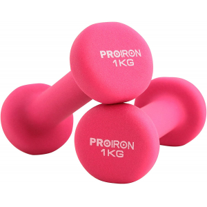 PROIRON PRKNED01K Dumbbell Weight Set, 2 pcs, 1 kg, Pink PRKNED01K