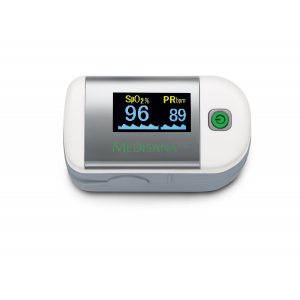 Medisana PM 100 heart rate monitor Finger Silver,White