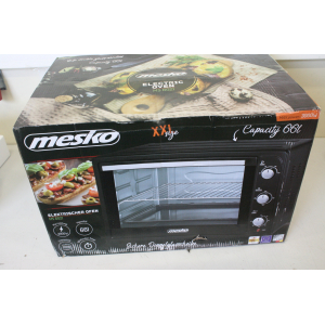 SALE OUT. Mesko Oven MS 6021 66 L, Free standing, 3000 W, Black, DAMAGED PACKAGING MS 6021SO