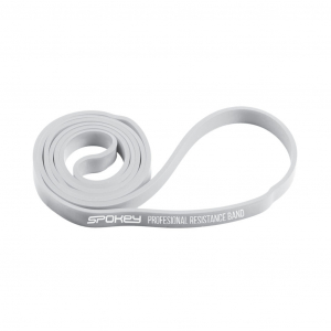 Spokey POWER II Rubber resistance band, 0-13 kg (super light), Light grey 920954