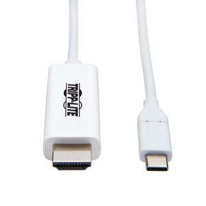 Tripp Lite USB-C to HDMI Adapter Cable (M/M) - 3.1, Gen 1, Thunderbolt 3, 4K @ 60 Hz, Converter on H...