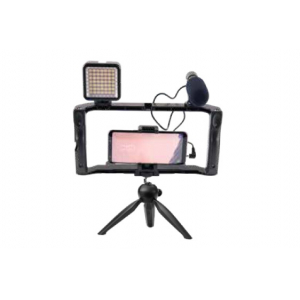 LED lampas komplekts blogeriem ar galdas statīvu, tālruņa turētāju, mikrofonu SPRK-100A