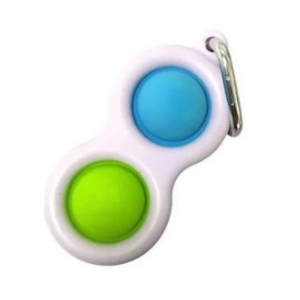 Mocco Simple Dimple Push Pop Antistresa Rotaļlieta / Atslēgu piekariņš / Zils-Zaļš Mocco